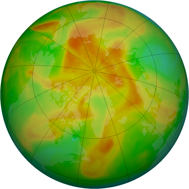 Arctic ozone map for 14 May 2014
